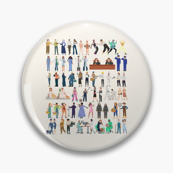 Item preview, Diverse Occupations and Community Helpers Collage Art designed and sold by HBBS DESIGNS.