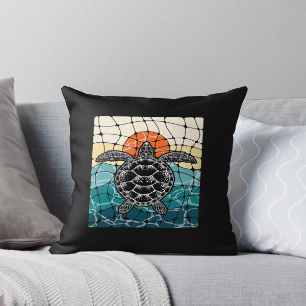 Item preview, Geometric Sea Turtle Sunset Mosaic Art designed and sold by ruddenlrpruit.