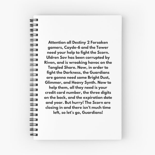 Item preview, Destiny Copypasta designed and sold by bradymalave.