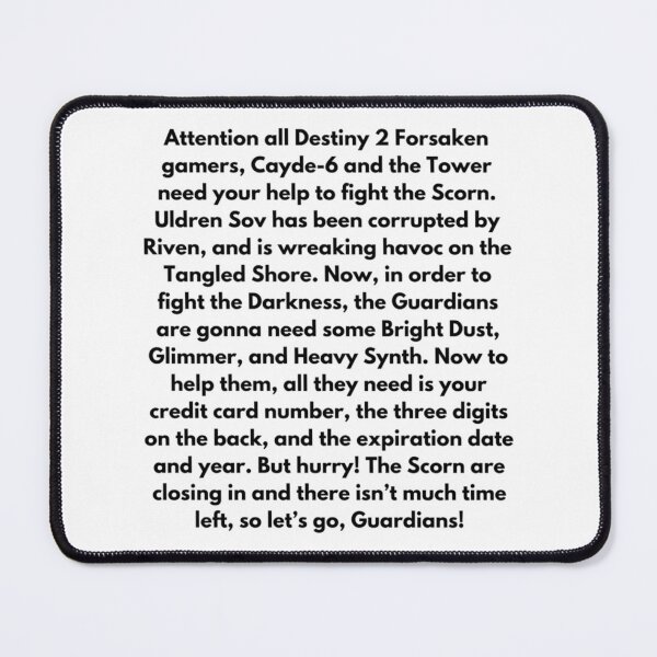 Item preview, Destiny Copypasta designed and sold by bradymalave.