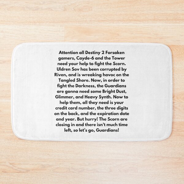 Item preview, Destiny Copypasta designed and sold by bradymalave.