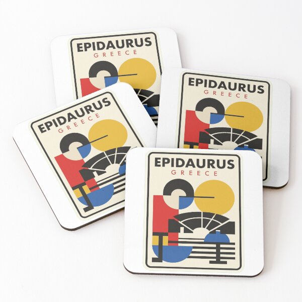 Item preview, Retro Epidaurus Bauhaus Geometric Skyline designed and sold by k3rstman1.