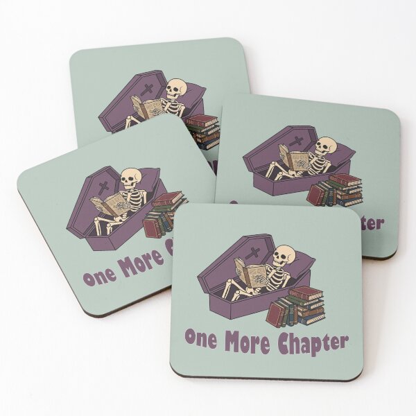 Item preview, One More Chapter Skeleton Reading In Coffin designed and sold by littlepiptales.
