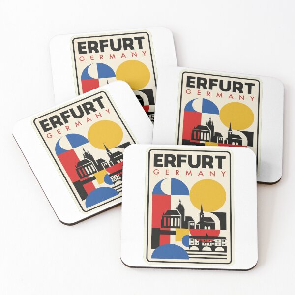 Item preview, Retro Erfurt Bauhaus Geometric Skyline designed and sold by k3rstman1.