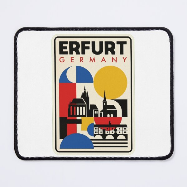 Item preview, Retro Erfurt Bauhaus Geometric Skyline designed and sold by k3rstman1.