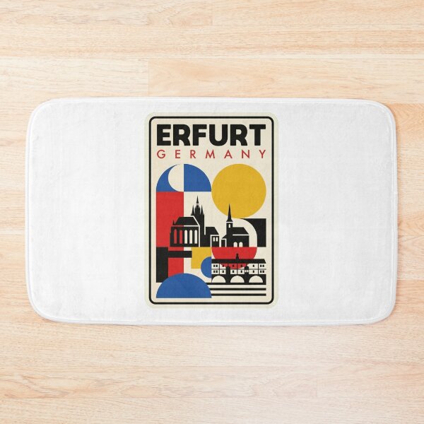 Item preview, Retro Erfurt Bauhaus Geometric Skyline designed and sold by k3rstman1.