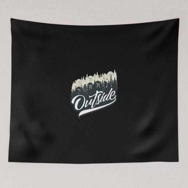 Item preview, Outside Forest Script Typography Design designed and sold by hottlekxsvayq.