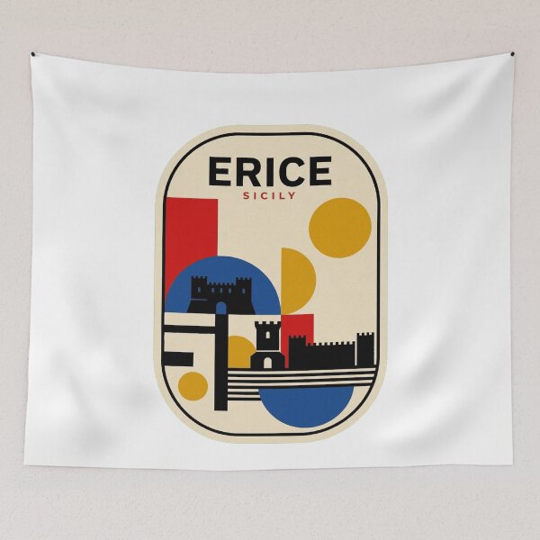 Item preview, Retro Erice Bauhaus Geometric Skyline designed and sold by k3rstman1.
