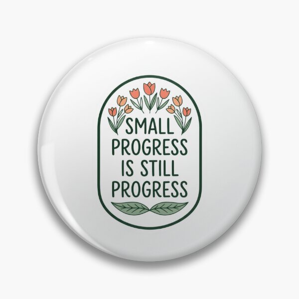 Item preview, Small Progress Is Still Progress Mental Health Affirmation Retro Floral Arch designed and sold by raedattia.