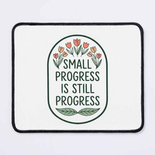 Item preview, Small Progress Is Still Progress Mental Health Affirmation Retro Floral Arch designed and sold by raedattia.