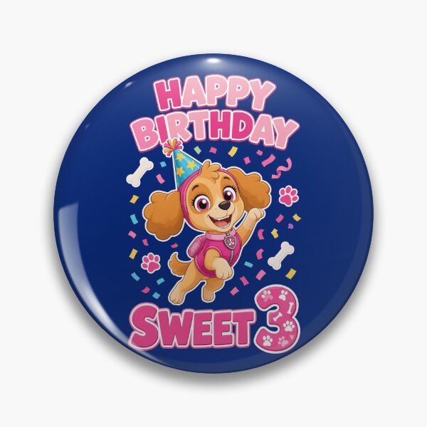 Item preview, Happy Birthday Sweet 3 Pup  designed and sold by pedrofisher38.