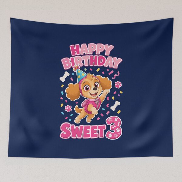 Item preview, Happy Birthday Sweet 3 Pup  designed and sold by pedrofisher38.