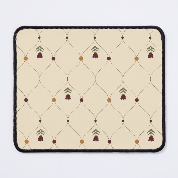 Item preview, Thai Crown Flower Lattice – Antique Cream Vintage Floral Pattern designed and sold by NATHA PALETTE.
