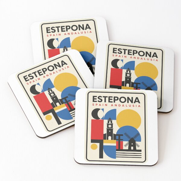 Item preview, Retro Estepona Bauhaus Geometric Skyline designed and sold by k3rstman1.