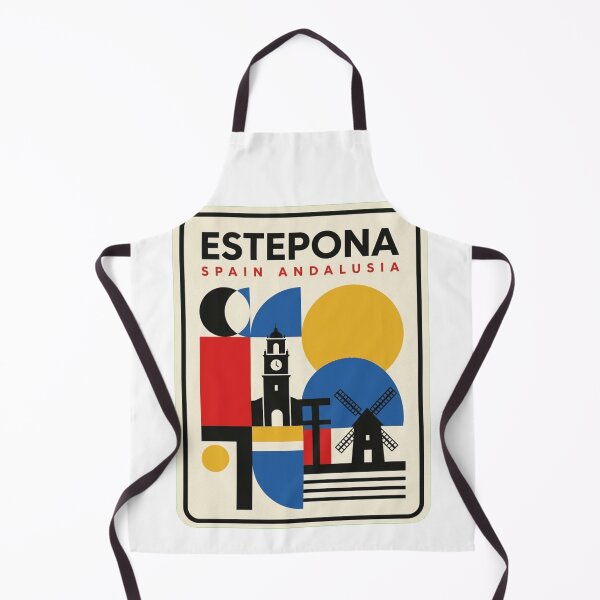 Item preview, Retro Estepona Bauhaus Geometric Skyline designed and sold by k3rstman1.