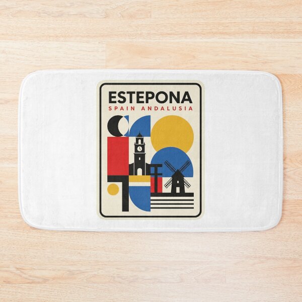 Item preview, Retro Estepona Bauhaus Geometric Skyline designed and sold by k3rstman1.