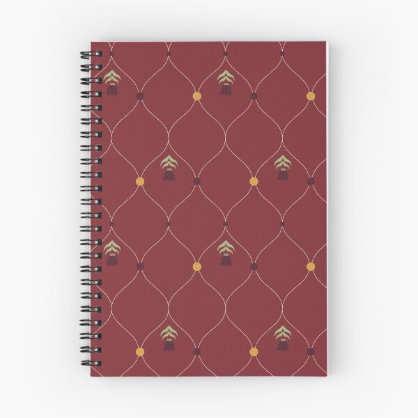 Item preview, Thai Crown Flower Lattice – Oxblood Heritage Floral Pattern designed and sold by NATHA PALETTE.