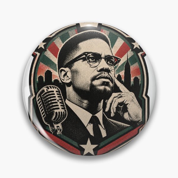 Item preview, Malcolm X Inspirational Portrait Art Print And Merchandise | ⭐⭐⭐⭐⭐ designed and sold by Me0wGirl.