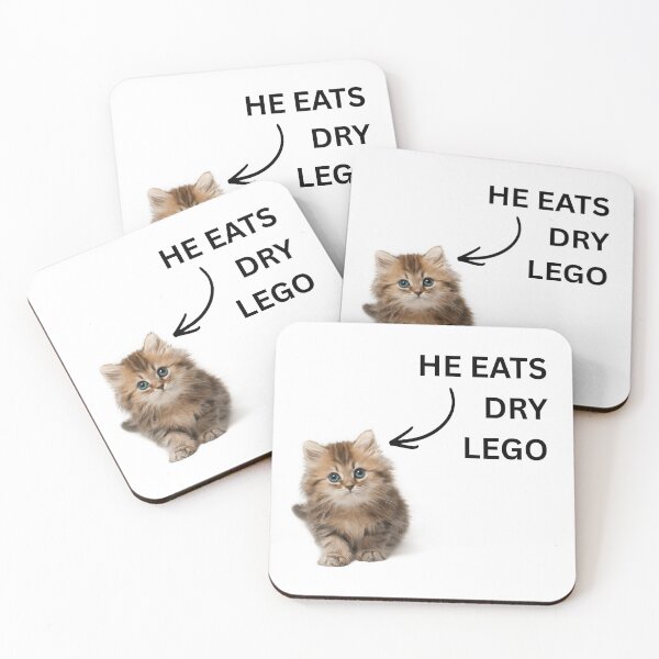 Item preview,  he eats lego cat meme designed and sold by Earlrose.