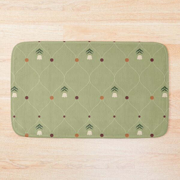 Item preview, Thai Crown Flower Lattice – Sage Green Botanical Pattern designed and sold by NATHA PALETTE.