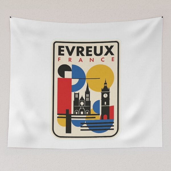 Item preview, Retro Evreux Bauhaus Geometric Skyline designed and sold by k3rstman1.