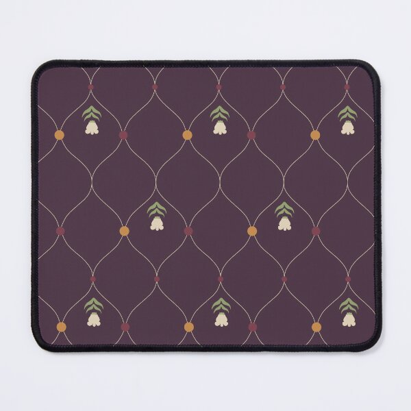 Item preview, Thai Crown Flower Lattice – Smoked Plum Dark Floral Pattern designed and sold by NATHA PALETTE.