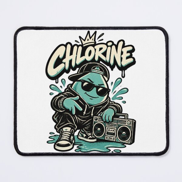 Item preview, Chlorine Element Chemistry Science Illustration Design | Limited Edition designed and sold by Me0wGirl.