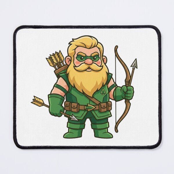 Item preview, Emerald Archer Green Arrow Garden Gnome designed and sold by Bad-Decisions-Designs.