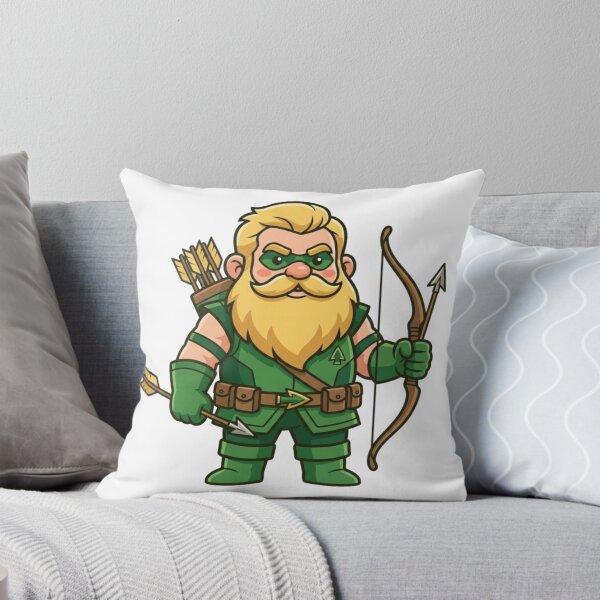 Item preview, Emerald Archer Green Arrow Garden Gnome designed and sold by Bad-Decisions-Designs.