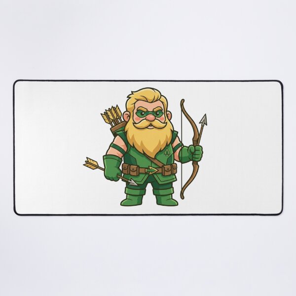 Item preview, Emerald Archer Green Arrow Garden Gnome designed and sold by Bad-Decisions-Designs.