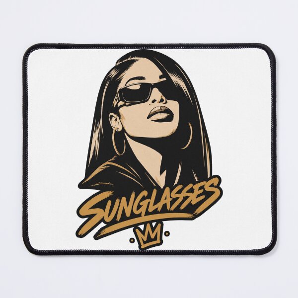 Item preview, Stylish Aaliyah Inspired Sunglasses Design With Retro Vibes | Best Gift designed and sold by Me0wGirl.