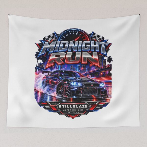 Item preview, Midnight Run – JDM Inspired Car Streetwear by STILLBLAZE designed and sold by BilcoStillbaze.