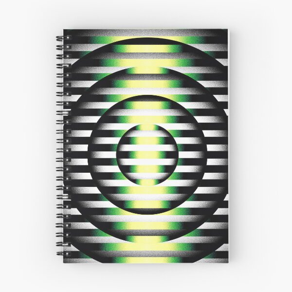 Item preview, Scanline - Abstract Spherical Op-Art & Kinetic Green Scanline Pattern designed and sold by BrokenBill.