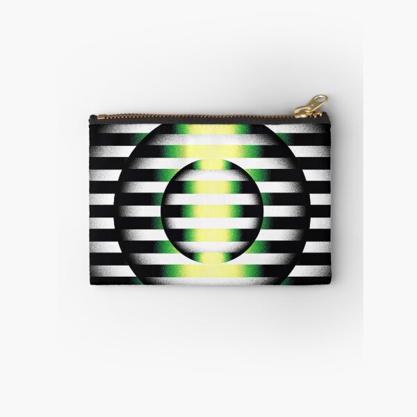 Item preview, Scanline - Abstract Spherical Op-Art & Kinetic Green Scanline Pattern designed and sold by BrokenBill.