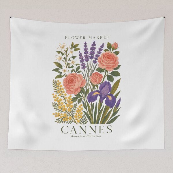 Item preview, Cannes - Flower Market - Botanical Collection designed and sold by Sketch-Shack.
