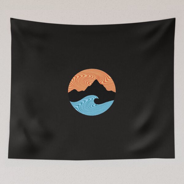 Item preview, Swirling Mountains and Wave Art designed and sold by mcconnlllobato.