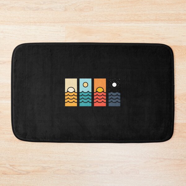 Item preview, Sunrise Sunset Moon Waves Minimalist Art Panels designed and sold by ruddenlrpruit.