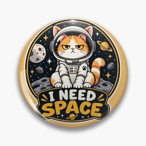 Item preview, I need space – space cat designed and sold by NorthPeak Studio.