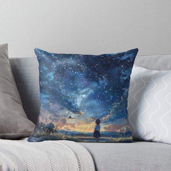 Item preview, Between Sunset and Starlight | Dreamy Anime Scenery designed and sold by bella-rosa87.