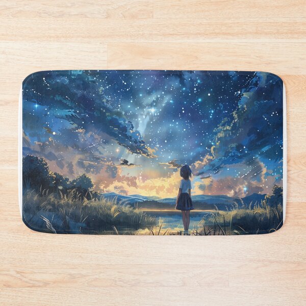Item preview, Between Sunset and Starlight | Dreamy Anime Scenery designed and sold by bella-rosa87.