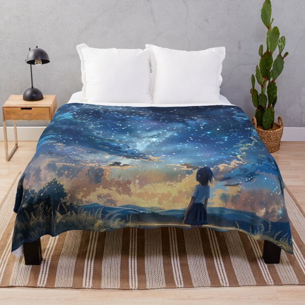 Item preview, Between Sunset and Starlight | Dreamy Anime Scenery designed and sold by bella-rosa87.