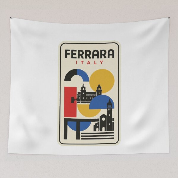 Item preview, Retro Ferrara Bauhaus Geometric Skyline designed and sold by k3rstman1.