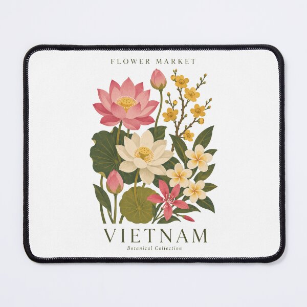 Item preview, Vietnam - Flower Market - Botanical Collection designed and sold by Sketch-Shack.