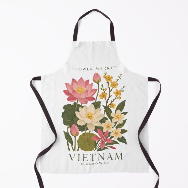 Artikelvorschau, Vietnam – Blumenmarkt – Botanische Sammlung entworfen und verkauft von Sketch-Shack.