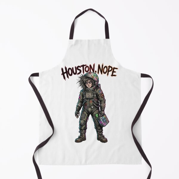 Item preview, Houston, Nope - Space Punk Astronaut with Void Fuel & Rebel Patches Art designed and sold by StickVerse by Owais.