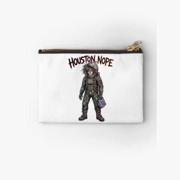 Item preview, Houston, Nope - Space Punk Astronaut with Void Fuel & Rebel Patches Art designed and sold by StickVerse by Owais.