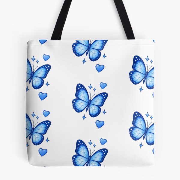 Item preview, Cute Blue Butterfly with Hearts and Sparkles designed and sold by Kiralemon.