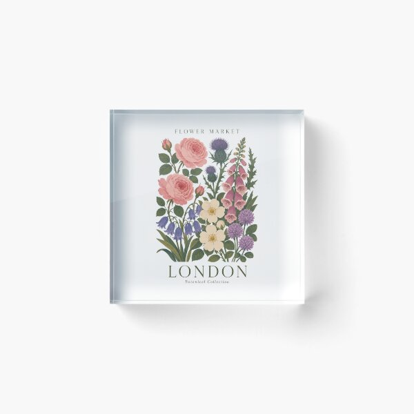 Item preview, London - Flower Market - Botanical Collection designed and sold by Sketch-Shack.