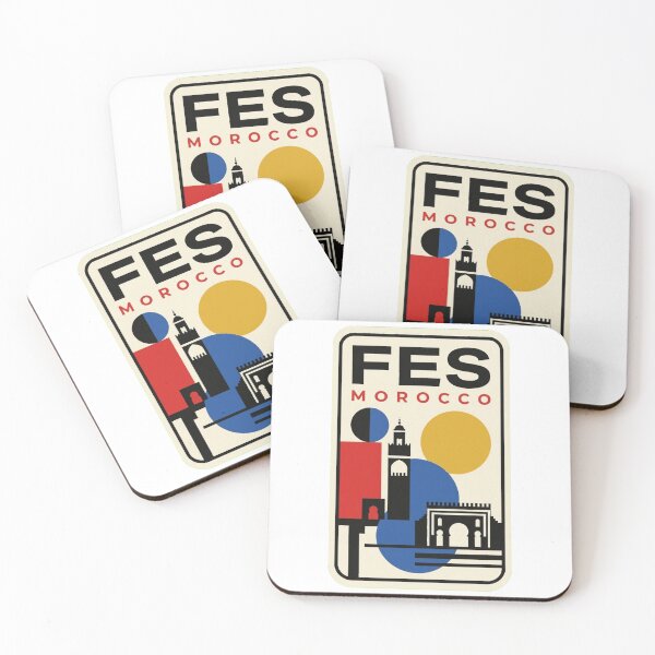Item preview, Retro Fes Bauhaus Geometric Skyline designed and sold by k3rstman1.