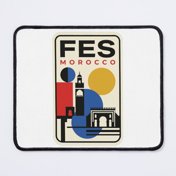 Item preview, Retro Fes Bauhaus Geometric Skyline designed and sold by k3rstman1.